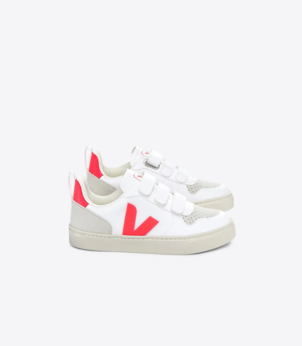 Kinder VEJA V-10 CWL WHITE ROSE FLUO