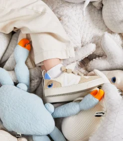 Kinder VEJA V-10 FLEECE X BIGSTUFFED PURE WHITE