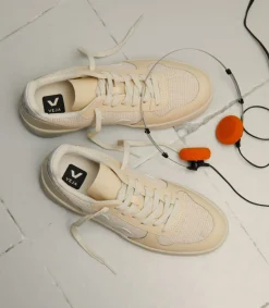 Damen VEJA V-10 J-MESH JUTE WHITE