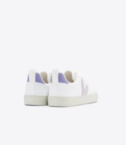 Kinder VEJA V-10 LACES CWL WHITE PARME LAVANDE