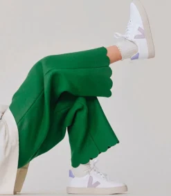 Kinder VEJA V-10 LACES CWL WHITE PARME LAVANDE