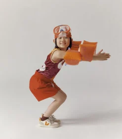 Kinder VEJA V-10 LACES LEATHER WHITE FURY ALMOND