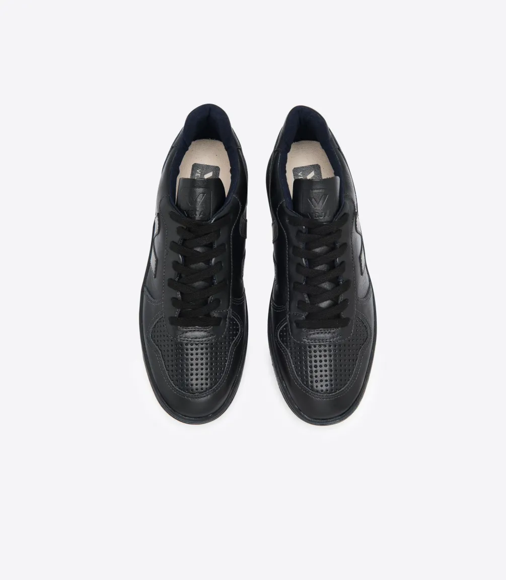 VEJA V-10 LEATHER BLACK BLACK