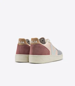 VEJA V-10 LEATHER MULTICO NUDE