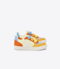 Kinder VEJA V-10 LEATHER MULTICO SUN
