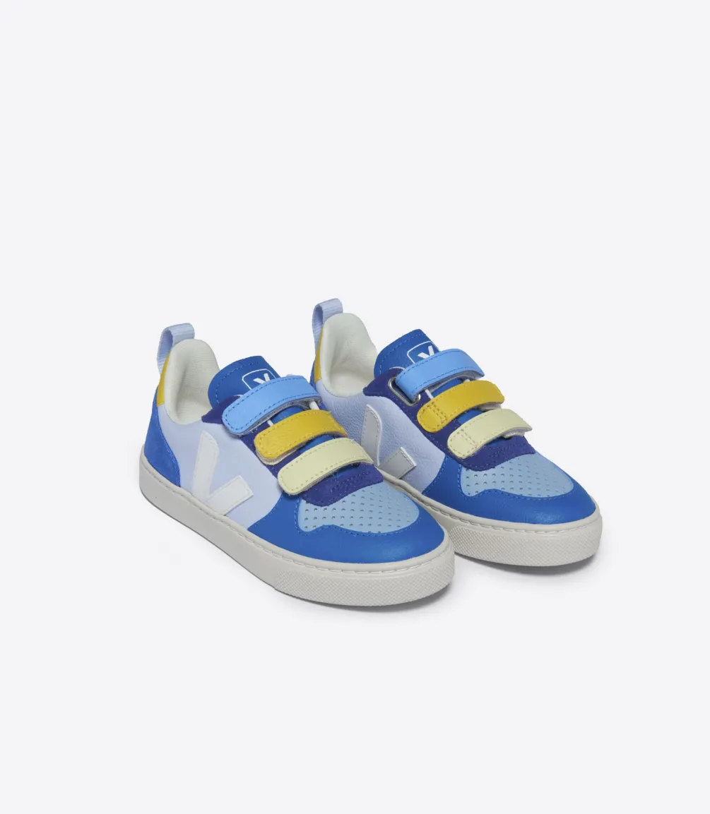 Kinder VEJA V-10 LEATHER MULTICO SWAN WHITE