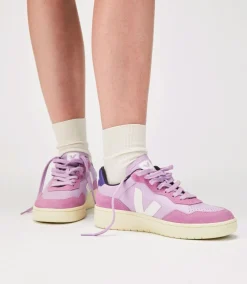 Damen VEJA V-90 LEATHER ORCHID WHITE