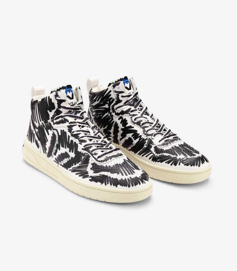 VEJA V-15 LEATHER X MARNI FULL BLACK