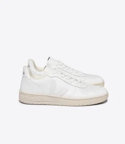 VEJA V-10 LEATHER WHITE
