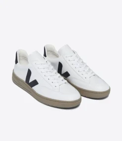 Damen VEJA V-12 LEATHER WHITE BLACK DUNE
