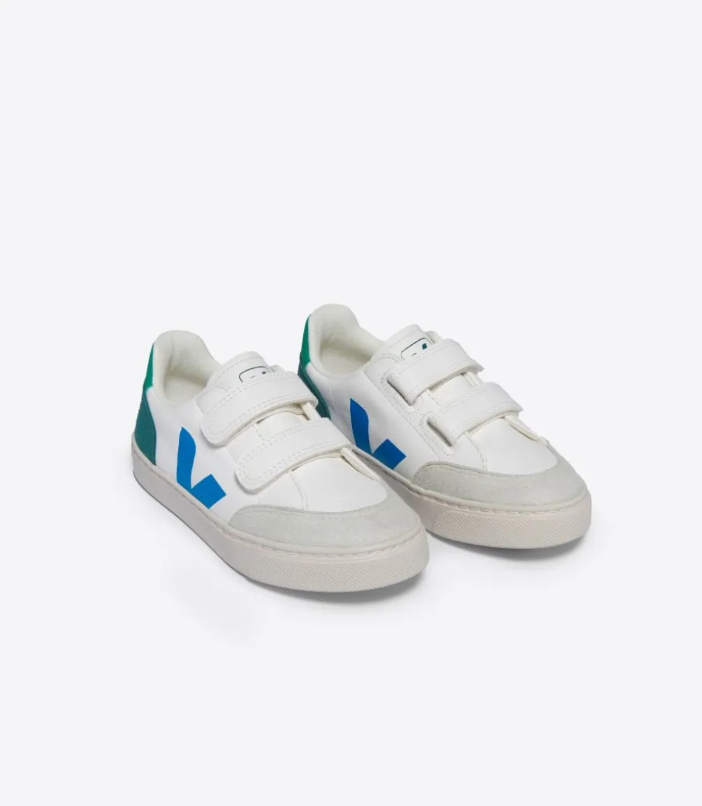 Kinder VEJA V-12 LEATHER WHITE MULTICO BRITTANY