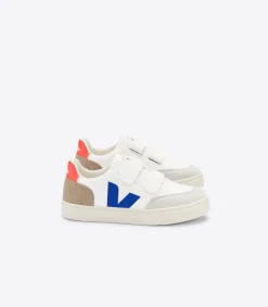 Kinder VEJA V-12 LEATHER WHITE MULTICO MIEL