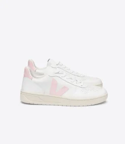 VEJA V-10 LEATHER WHITE PETALE