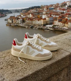 Damen VEJA V-90 LEATHER WHITE PIERRE PEKIN