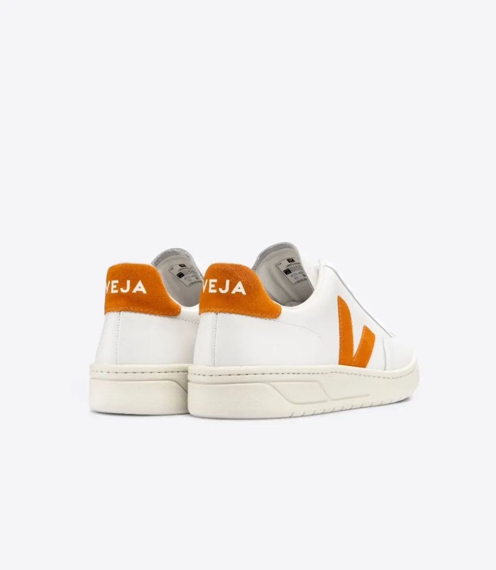 Damen VEJA V-12 LEATHER WHITE PUMPKIN
