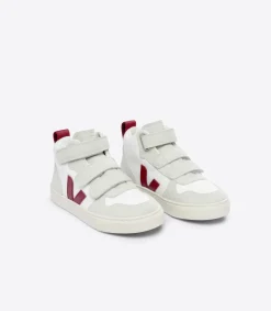 Kinder VEJA V-10 MID B-MESH WHITE MARSALA