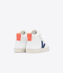 Kinder VEJA V-10 MID CWL WHITE COBALT ORANGE FLUO