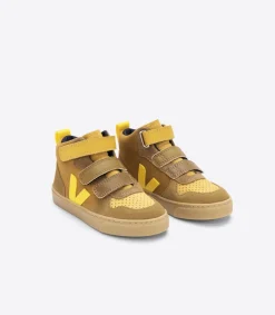 Kinder VEJA V-10 MID SUEDE MULTICO CAMEL TONIC