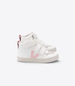 Kinder VEJA V-10 MID WHITE PETALE MARSALA