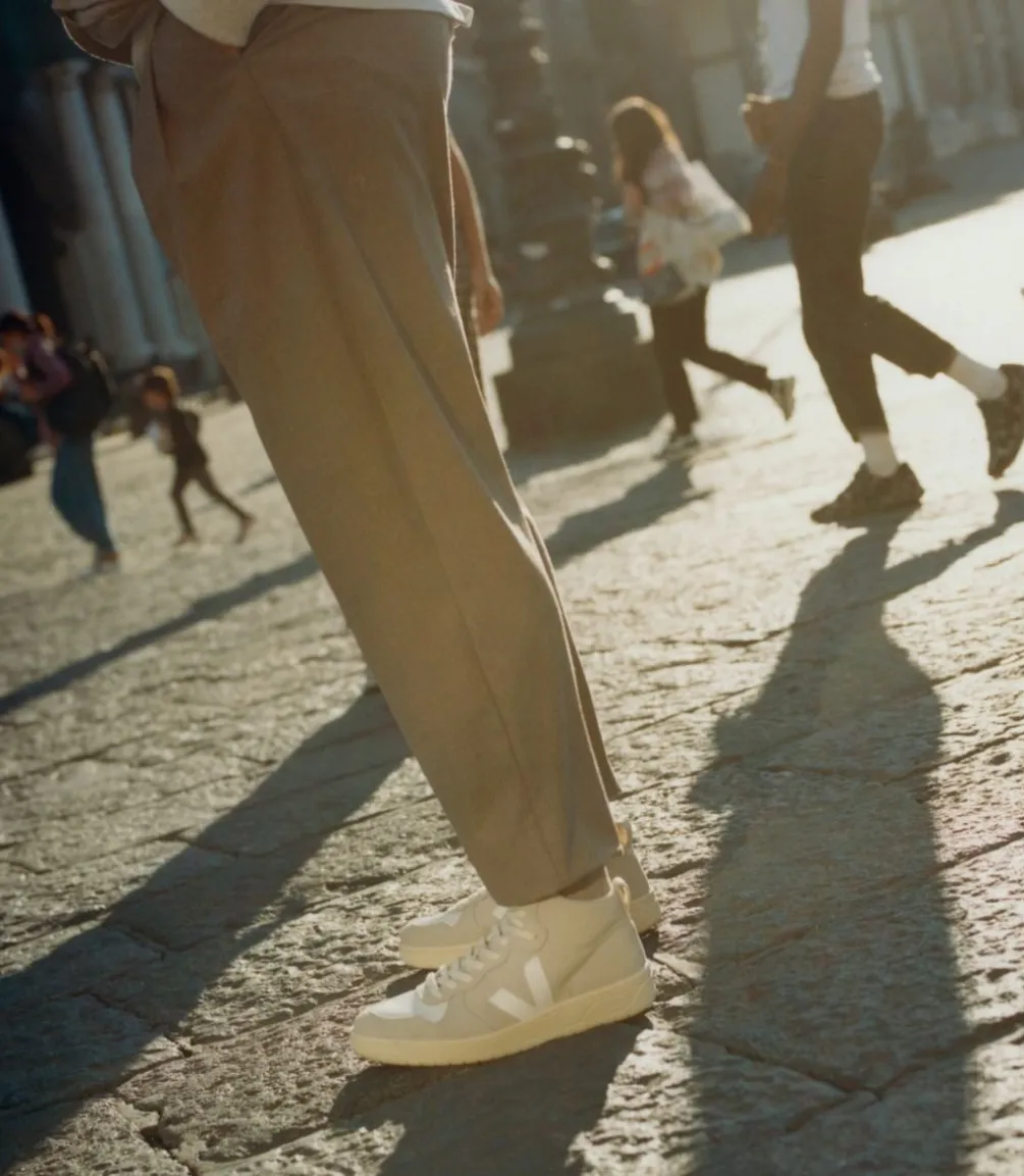 Damen VEJA V-15 NUBUCK NATURAL WHITE