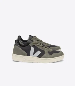 VEJA V-10 RIPSTOP BLACK OXFORD GREY MUD