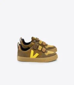 Kinder VEJA V-10 SUEDE MULTICO CAMEL