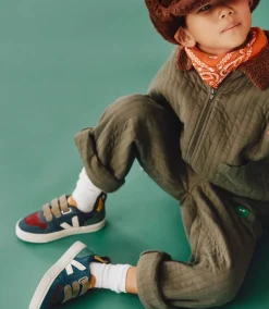 Kinder VEJA V-10 SUEDE MULTICO NAUTICO