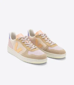 Damen VEJA V-10 SUEDE MULTICO PEACH