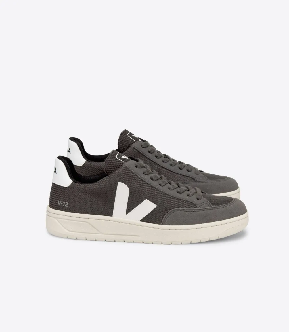 VEJA V-12 VEGAN B-MESH GRAFITE WHITE
