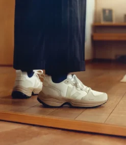 Damen VEJA VENTURI II ALVEOMESH WHITE PIERRE DUNE