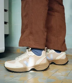 Damen VEJA VENTURI SUEDE ALMOND SWAN