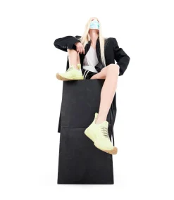 VEJA V-KNIT X RICK OWENS FULL ACID YELLOW