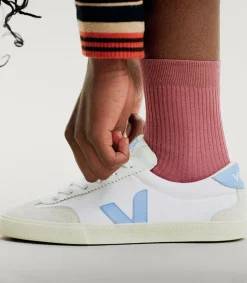 Damen VEJA VOLLEY CANVAS WHITE AQUA