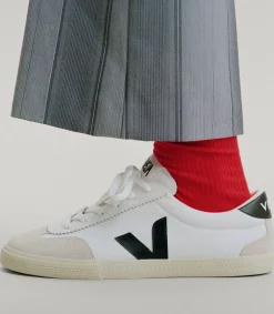 Damen VEJA VOLLEY CANVAS WHITE BLACK