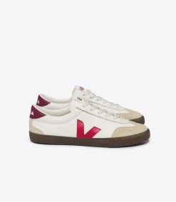 Damen VEJA VOLLEY LEATHER WHITE PEKIN BARK