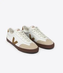 Herren VEJA VOLLEY LEATHER WHITE TENT BARK