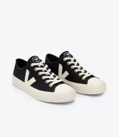 Damen VEJA WATA II LOW CANVAS BLACK PIERRE